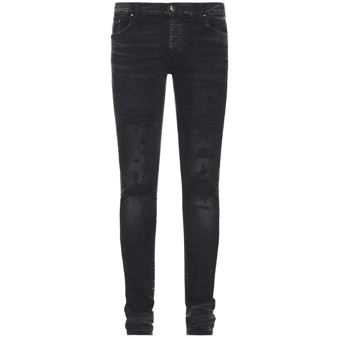Amiri Slim Fit Thrasher Plus Aged Black Denim Jeans