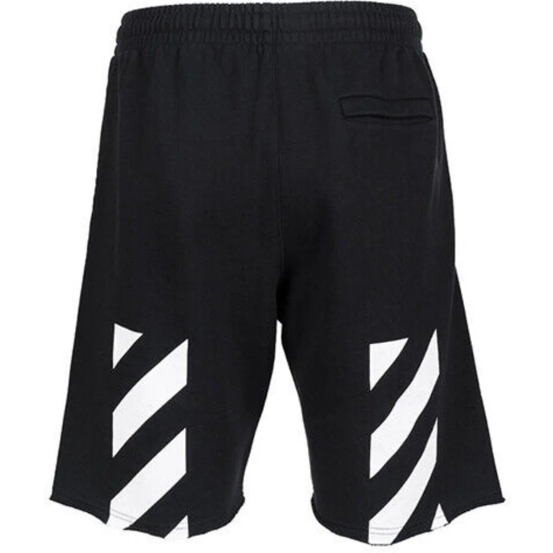 Off White Diag Helvetica Sweatshort Black