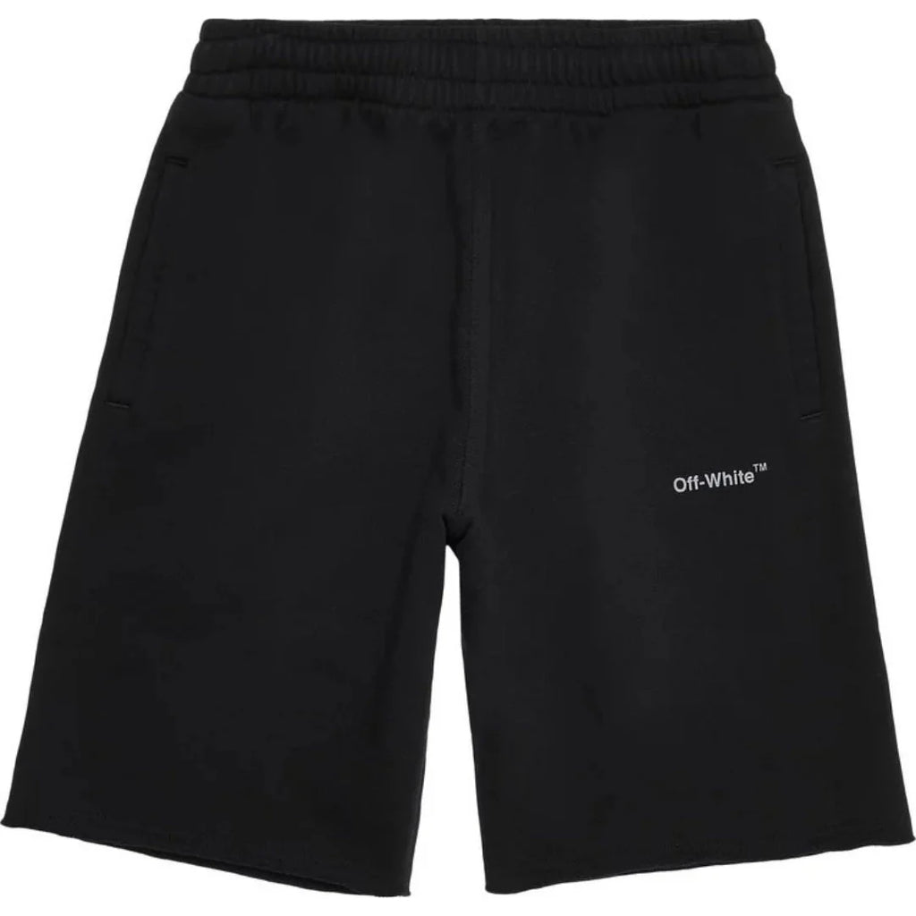 Off White Diag Outline Black Sweat Shorts