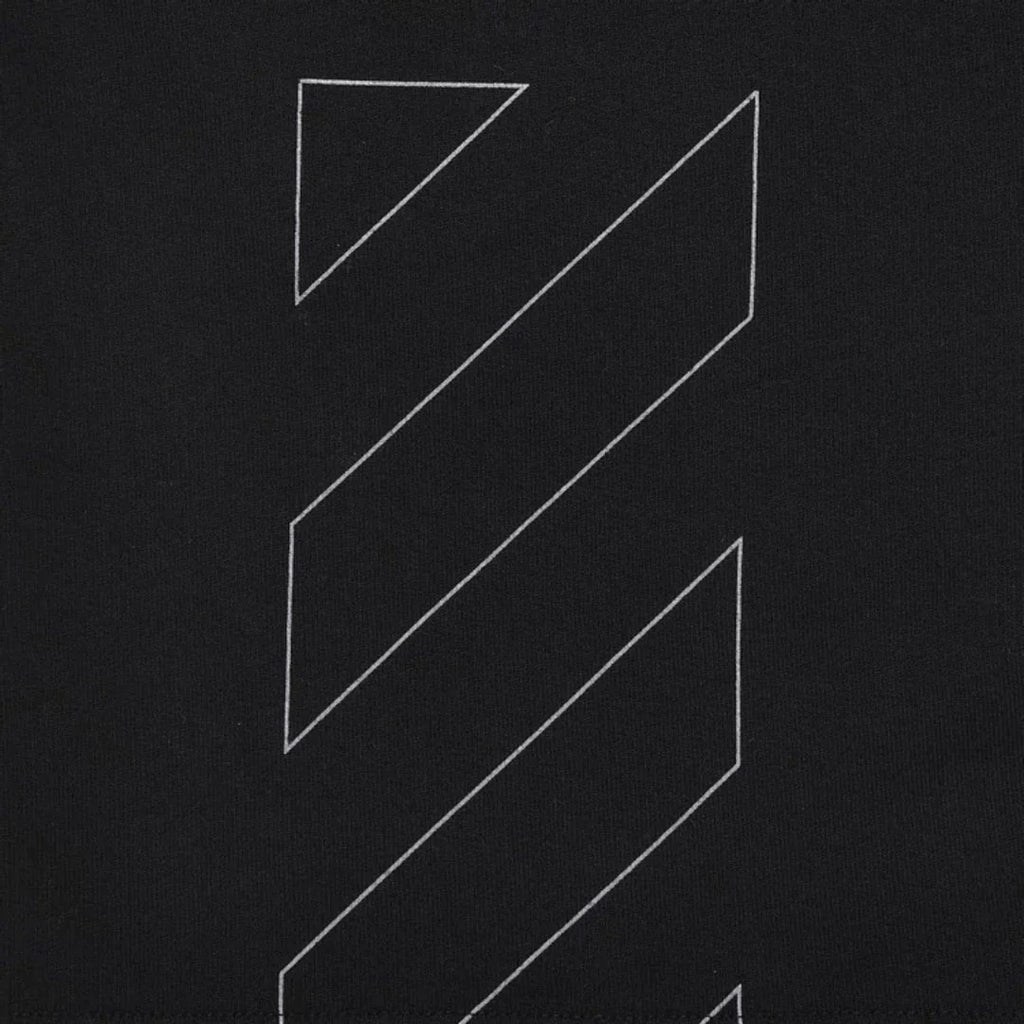 Off White Diag Outline Black Sweat Shorts