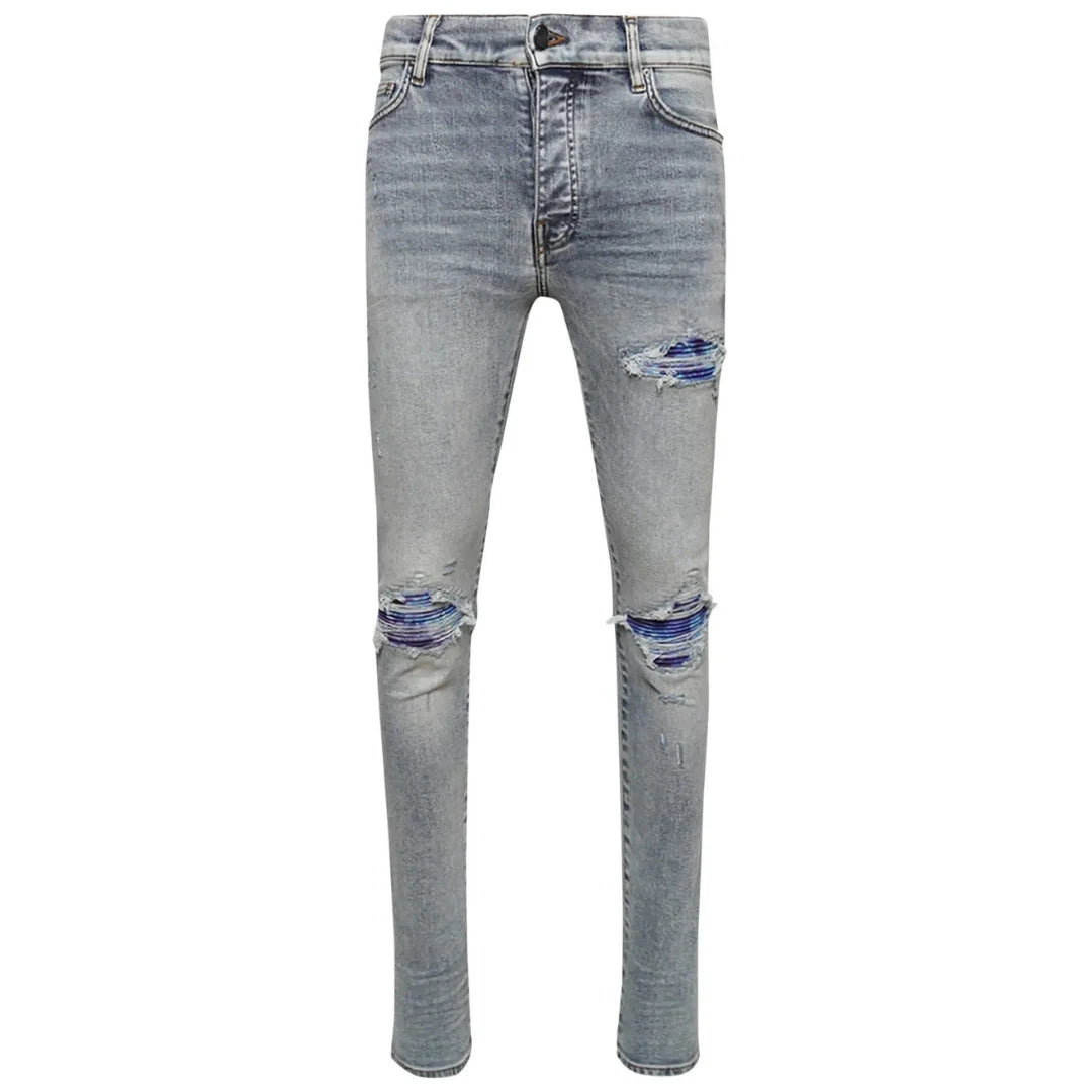 Amiri Tie Dye Mx1 Stone Indigo Blue Jeans