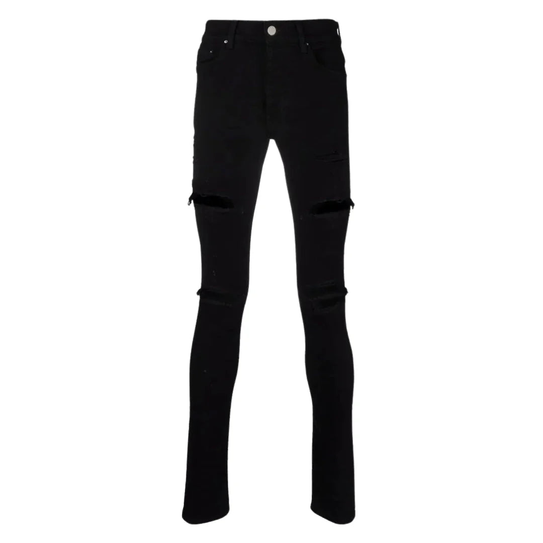Amiri Slim Fit Thrasher Plus Black Denim Jeans