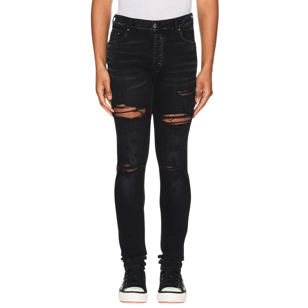 Amiri Slim Fit Thrasher Plus Aged Black Denim Jeans